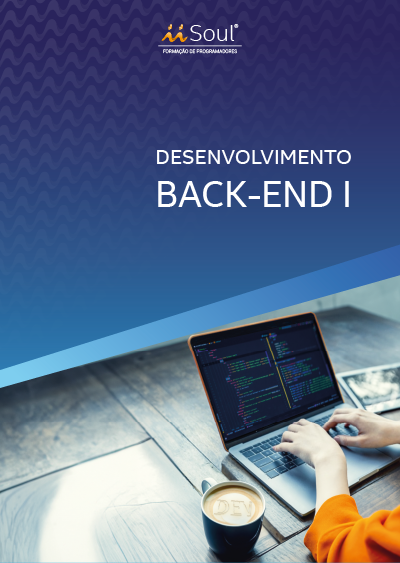 Capa da apostila: Desenvolvimento Back-End I