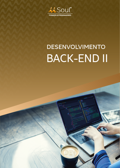 Capa da apostila: Desenvolvimento Back-End II