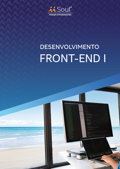 Capa da apostila: Desenvolvimento Front-End I